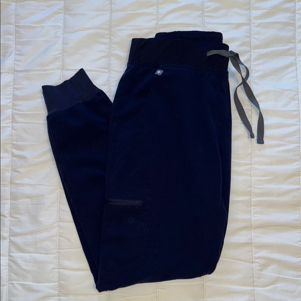 Women’s Figs Navy Blue Scrub Pants Joggers